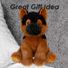 Alsatian Eco Soft Toy Planet Pals Animals Black - 25cm x 18cm