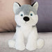 Husky Eco Soft Toy Planet Pals Animals Grey - 25cm x 18cm