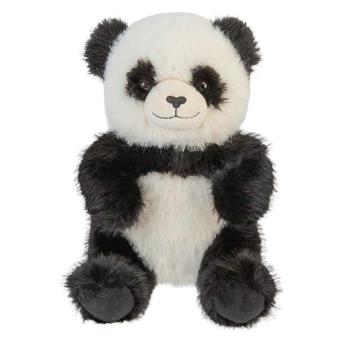 Sitting Luxury Panda Soft Toy In Mink Multi - 25cm x 15cm