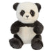 Sitting Luxury Panda Soft Toy In Mink Multi - 30cm x 18cm