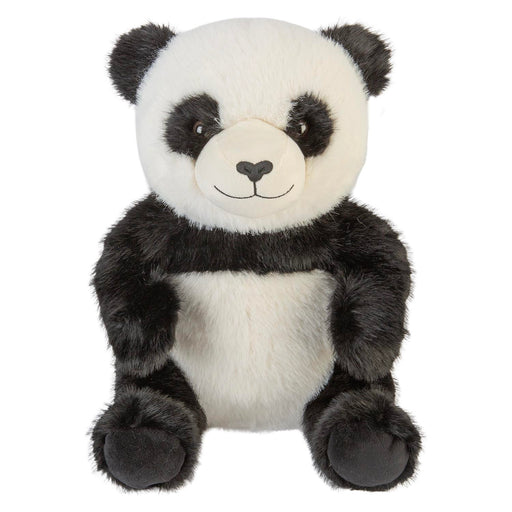 Sitting Luxury Panda Soft Toy In Mink Multi - 40cm x 25cm