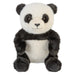 Sitting Luxury Panda Soft Toy In Mink Multi - 40cm x 25cm