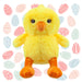 Eco Plush Easter Chick Soft Toy 15cm x 15cm Yellow X 1