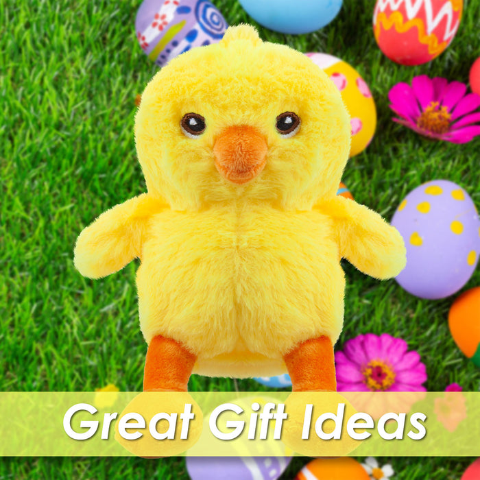 Eco Plush Easter Chick Soft Toy 15cm x 15cm Yellow X 1