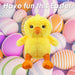 Eco Plush Easter Chick Soft Toy 15cm x 15cm Yellow X 1