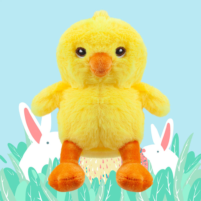 Eco Plush Easter Chick Soft Toy 15cm x 15cm Yellow X 1