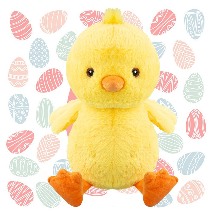Eco Plush Easter Chick Soft Toy 28cm x 23cm Yellow X 1