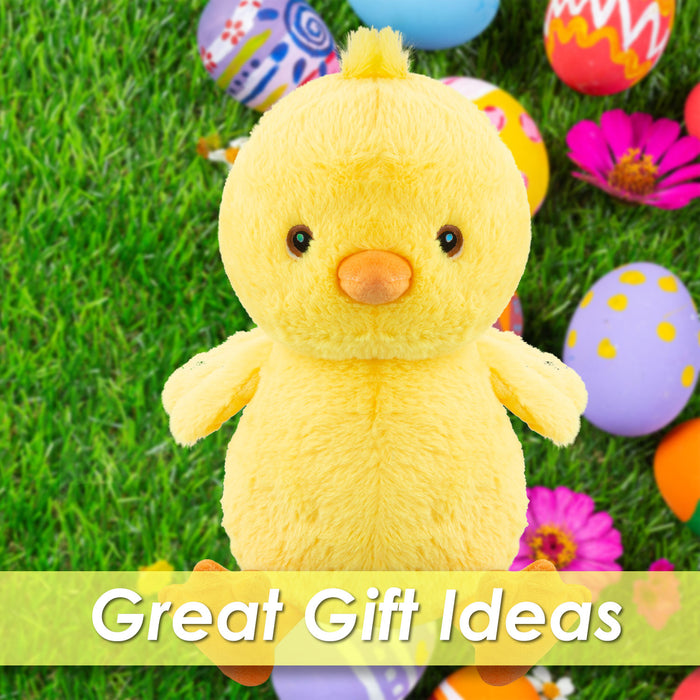 Eco Plush Easter Chick Soft Toy 28cm x 23cm Yellow X 1