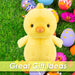 Eco Plush Easter Chick Soft Toy 28cm x 23cm Yellow X 1