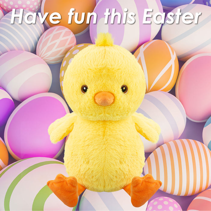 Eco Plush Easter Chick Soft Toy 28cm x 23cm Yellow X 1