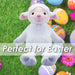 Giant Lamb Soft Toy Easter Plushie Spring Plush Toy White Lamb 66cm