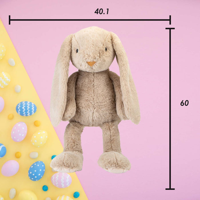 Bunny Soft Toy Easter Long Eared Plush Cute Huggable Cuddly 60cm Brown