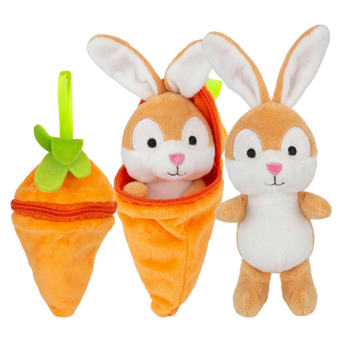 Rabbit Brown 14cm Cute Plushie Huggable Cuddly Stuffed Toy 14cm Brown