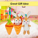 Rabbit Brown 14cm Cute Plushie Huggable Cuddly Stuffed Toy 14cm Brown