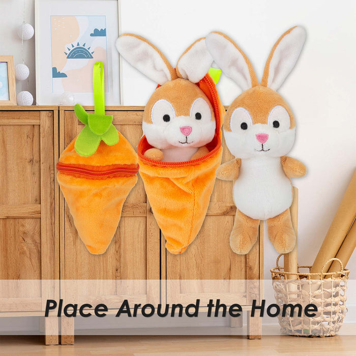 Rabbit Brown 14cm Cute Plushie Huggable Cuddly Stuffed Toy 14cm Brown