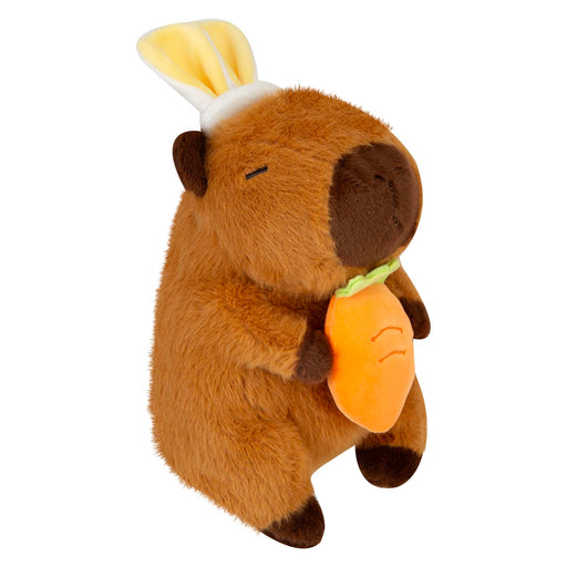 Easter Capybara Soft Toy with Carrot 19cm x 13.5cm Brown X 1