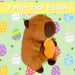 Easter Capybara Soft Toy with Carrot 19cm x 13.5cm Brown X 1