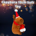 Christmas Capybara 15cm Soft Toy Plush Gift Idea 15cm x 11cm Brown X 1