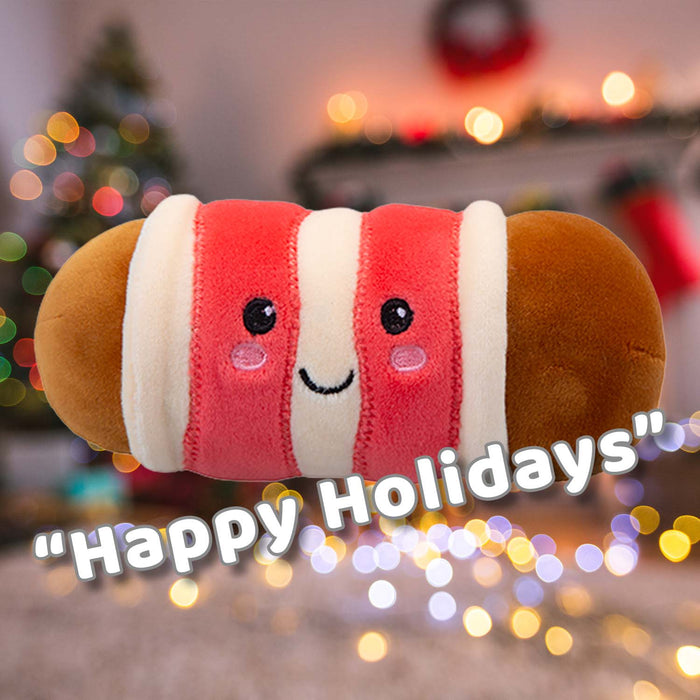 Christmas  Pig In Blanket Xmas Foodies Soft Toy Plush 16cm X 1