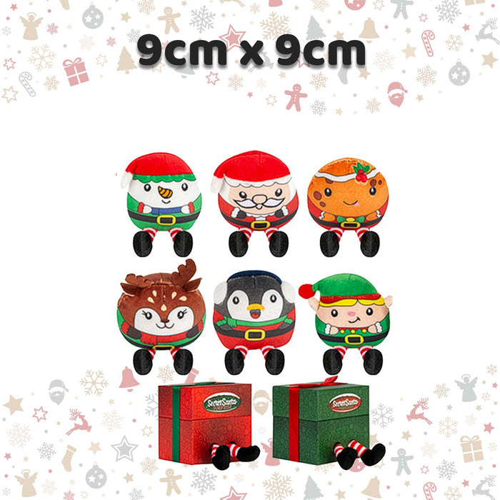 Christmas Soft Toy Mystery Bag Plush Gift 9cm x 9cm Multicolour X 1