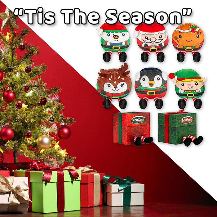 Christmas Soft Toy Mystery Bag Plush Gift 9cm x 9cm Multicolour X 1