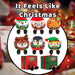 Christmas Soft Toy Mystery Bag Plush Gift 9cm x 9cm Multicolour X 1