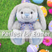 Bunny Soft Toy Easter Plushie Spring Plush Toy Bunny 25.5cm