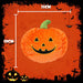 Halloween Pumpkin Soft Toy Smiling Plush 10cm x 15cm Orange X 1