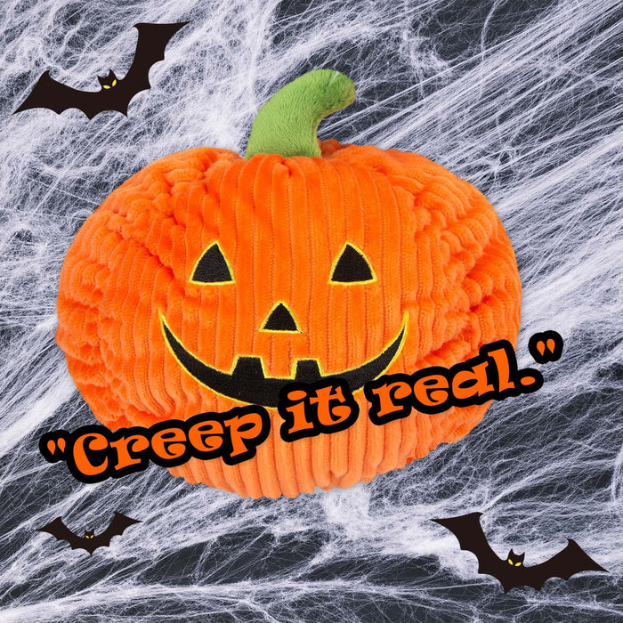 Halloween Pumpkin Soft Toy Smiling Plush 10cm x 15cm Orange X 1
