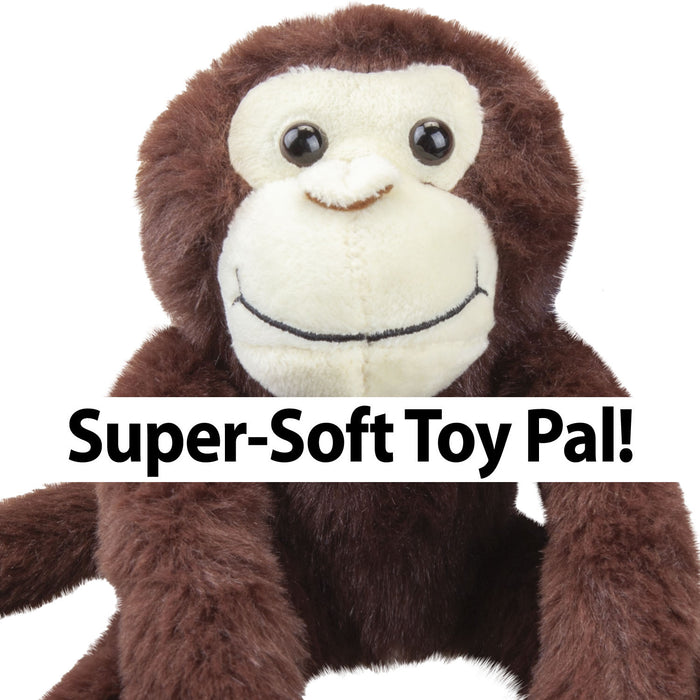 Hanging Monkey 50cm Plush Lifelike Toy With Hook and Loop Hands - Cuddle Crew