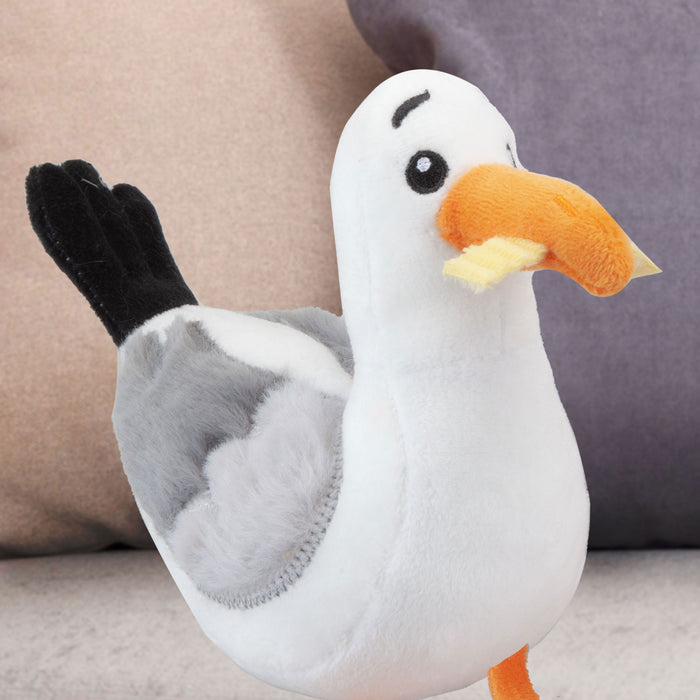 Seagull with Chip Soft Toy Animal Cute Plush Cuddly Furry Fluffy 16cm White
