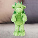Gorgeous George Luxury Dragon Soft Toy Two Tone Green - 23cm x 12cm