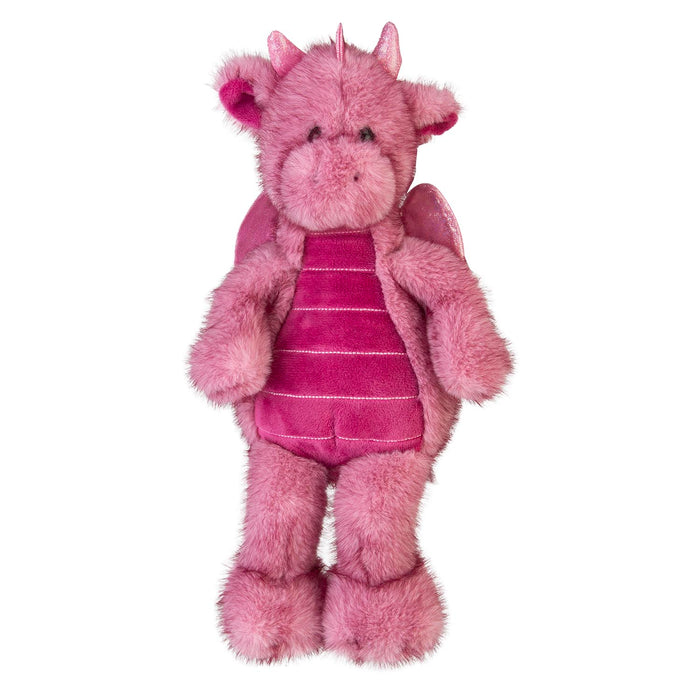 Gorgeous George Luxury Dragon Soft Toy Two Tone Pink - 23cm x 12cm