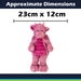 Gorgeous George Luxury Dragon Soft Toy Two Tone Pink - 23cm x 12cm