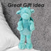 Gorgeous George Luxury Dragon Soft Toy Two Tone Blue - 30cm x 14cm