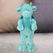 Gorgeous George Luxury Dragon Soft Toy Two Tone Blue - 30cm x 14cm