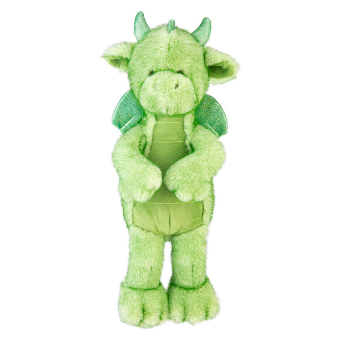 Gorgeous George Luxury Dragon Soft Toy Two Tone Green - 30cm x 14cm