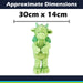 Gorgeous George Luxury Dragon Soft Toy Two Tone Green - 30cm x 14cm