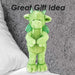 Gorgeous George Luxury Dragon Soft Toy Two Tone Green - 30cm x 14cm