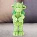 Gorgeous George Luxury Dragon Soft Toy Two Tone Green - 30cm x 14cm