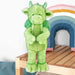 Gorgeous George Luxury Dragon Soft Toy Two Tone Green - 30cm x 14cm