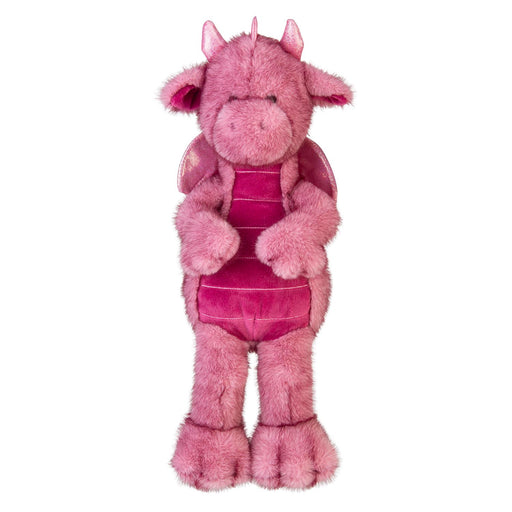 Gorgeous George Luxury Dragon Soft Toy Two Tone Pink - 30cm x 14cm
