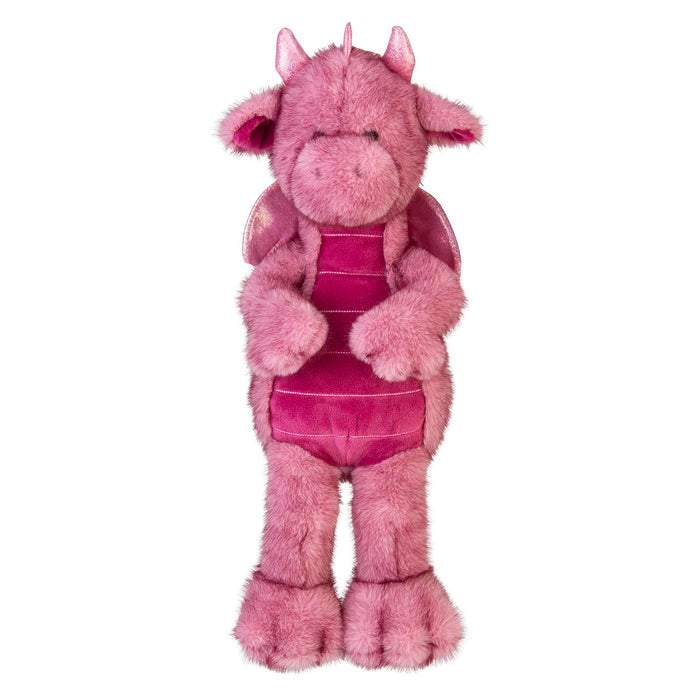 Gorgeous George Luxury Dragon Soft Toy Two Tone Pink - 30cm x 14cm