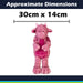 Gorgeous George Luxury Dragon Soft Toy Two Tone Pink - 30cm x 14cm