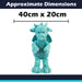 Gorgeous George Luxury Dragon Soft Toy Two Tone Blue - 40cm x 20cm