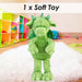 Gorgeous George Luxury Dragon Soft Toy Two Tone Green - 40cm x 20cm
