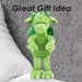 Gorgeous George Luxury Dragon Soft Toy Two Tone Green - 40cm x 20cm