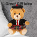 Highlands Bear Soft Toy Scottish Kilt Bear Multi - 16cm x 12cm
