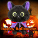 Vampire Cat Soft Toy Halloween Decoration 20cm x 14cm Black X 1