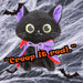 Vampire Cat Soft Toy Halloween Decoration 14cm x 10cm Black X 1